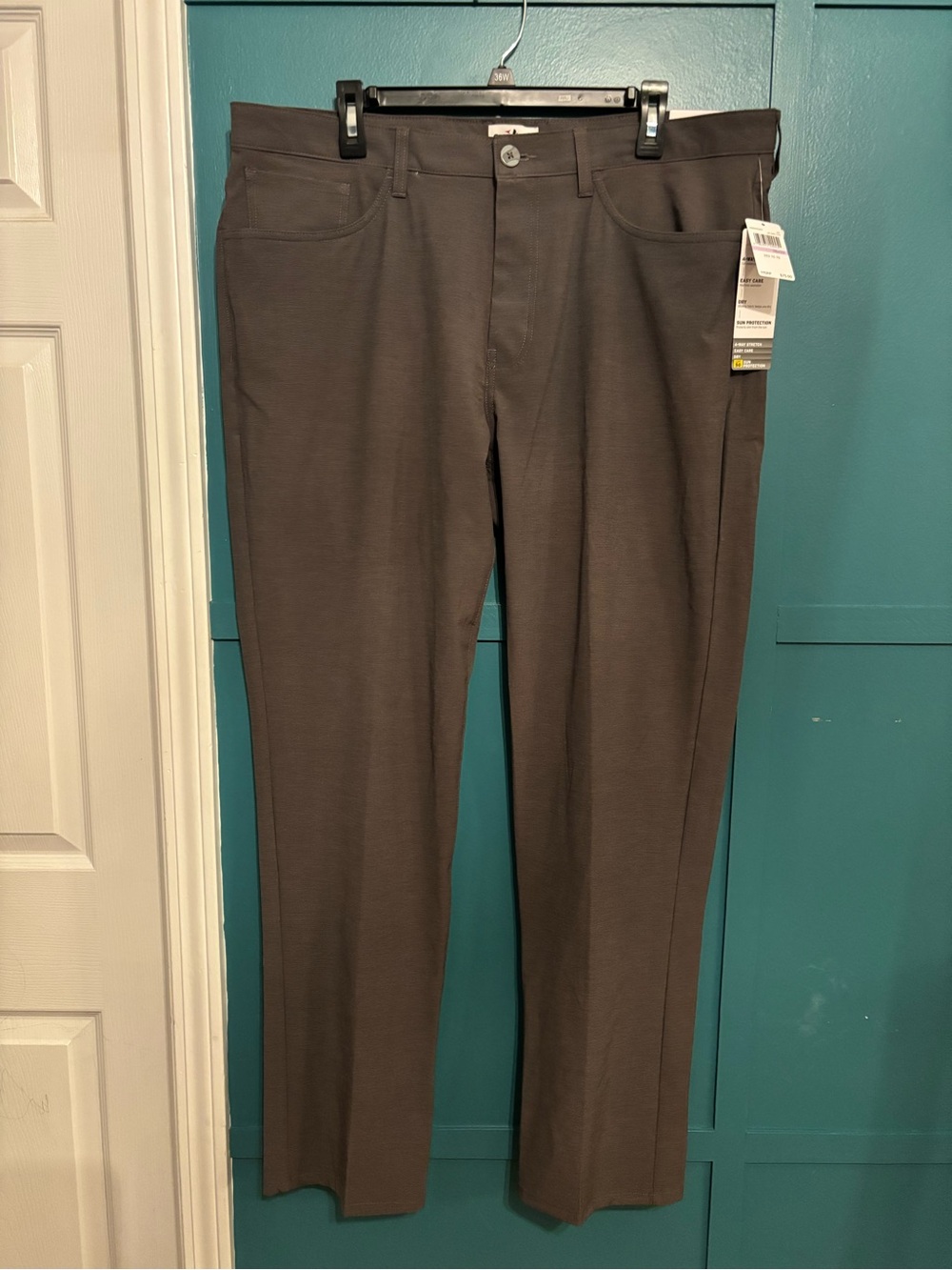 Grand Slam Performance Golf Pants W/ 4-Way Stretch and UPF 50 Sun Pro Size 38x32